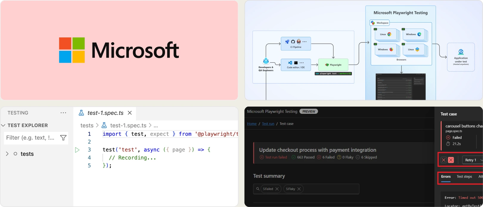 Microsoft Playwright Testing Preview Alternatives, Microsoft Playwright Testing Preview Review, Microsoft Playwright Testing Preview Comparison, Microsoft Playwright Testing Preview vs TestDino Company